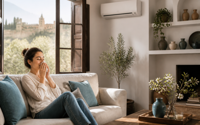Polen de olivo y aire acondicionado en Granada: filtros y alergias — Clima Granada